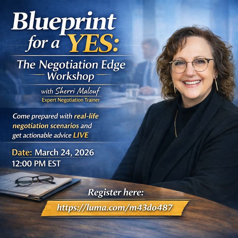 Cover Image for Blueprint for a Yes: The Negotiation Edge Workshop