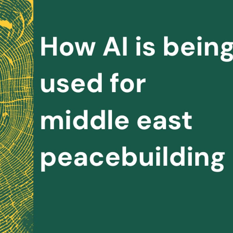 Cover Image for CIP hosts: How AI is being used for middle east peacebuilding