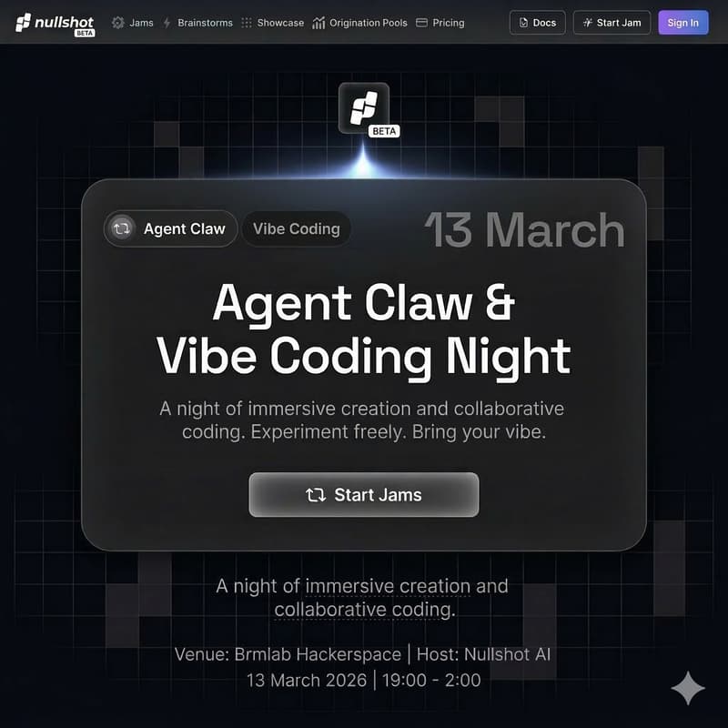 Cover Image for Agent Claw & Vibe Coding Night (limited space)
