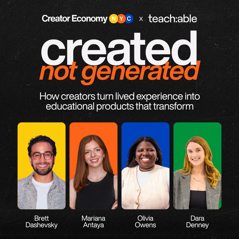 Cover Image for Creator Economy NYC x Teachable: Step into Teachable's New Era