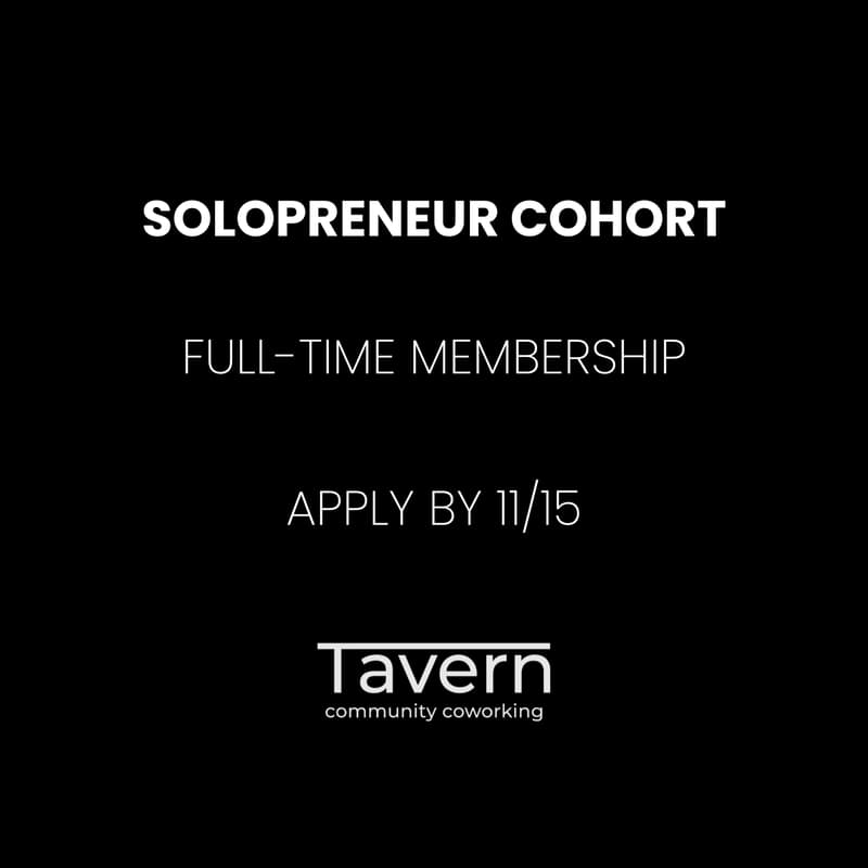 Cover Image for Tavern Solopreneur Cohort: by application only