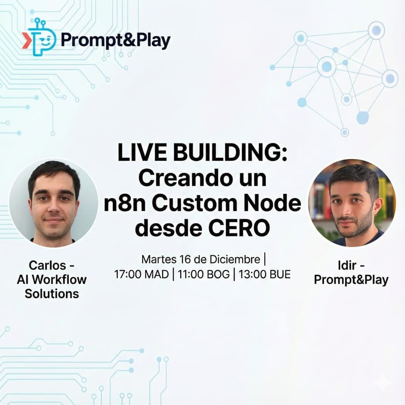 Cover Image for Taller Live Building: Creando un n8n Custom Node desde CERO