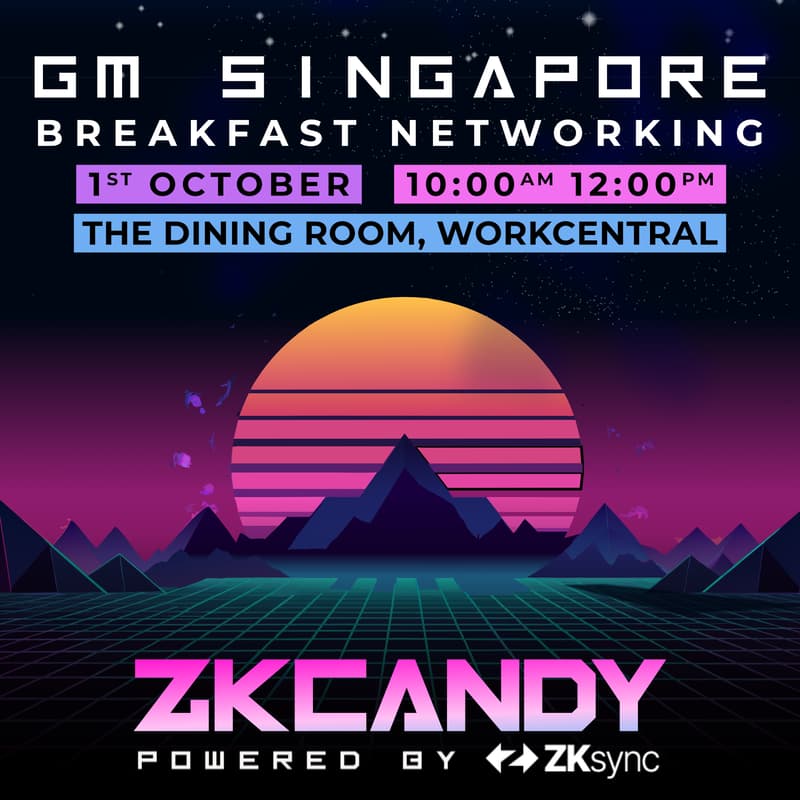 Cover Image for GM TOKEN2049 Singapore - Breakfast Networking with ZKcandy