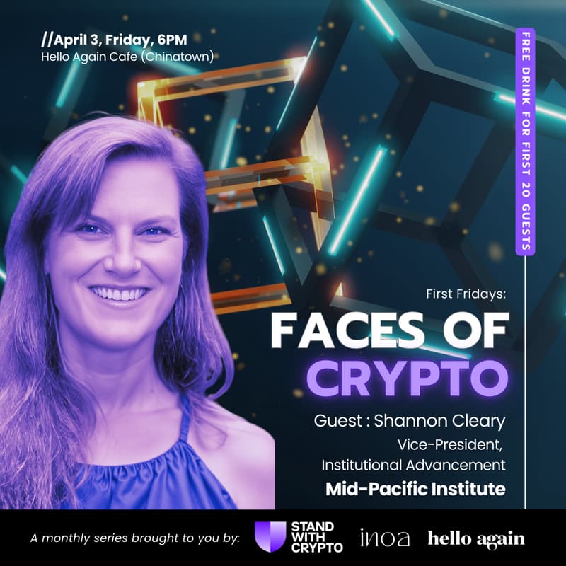 Cover Image for First Fridays: Faces of Crypto - Shannon Cleary, Mid-Pacific Institute