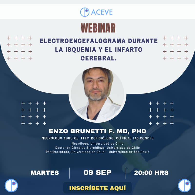 Cover Image for Webinar "Electroencefalograma durante la isquemia y el infarto cerebral" - Dr. Brunetti