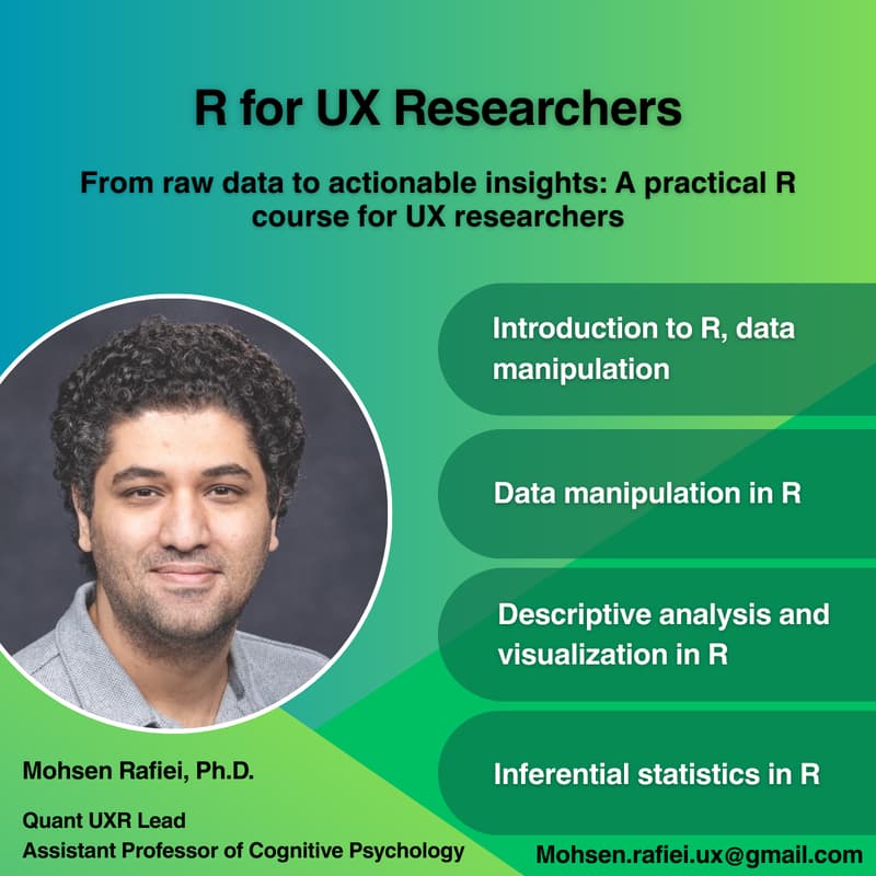 Cover Image for R for UX Researchers: A 6-Hour Practical Course