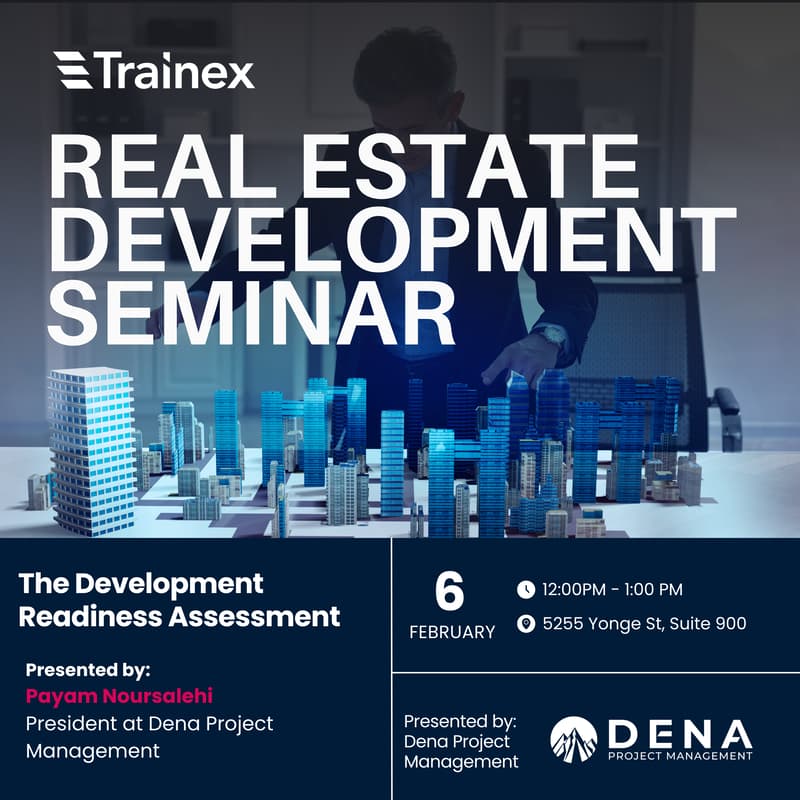 Cover Image for Trainex Real estate Development Seminar: The Development Readiness Assessment