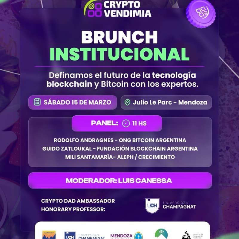 Cover Image for Brunch institucional - CryptoVendimia 🍷