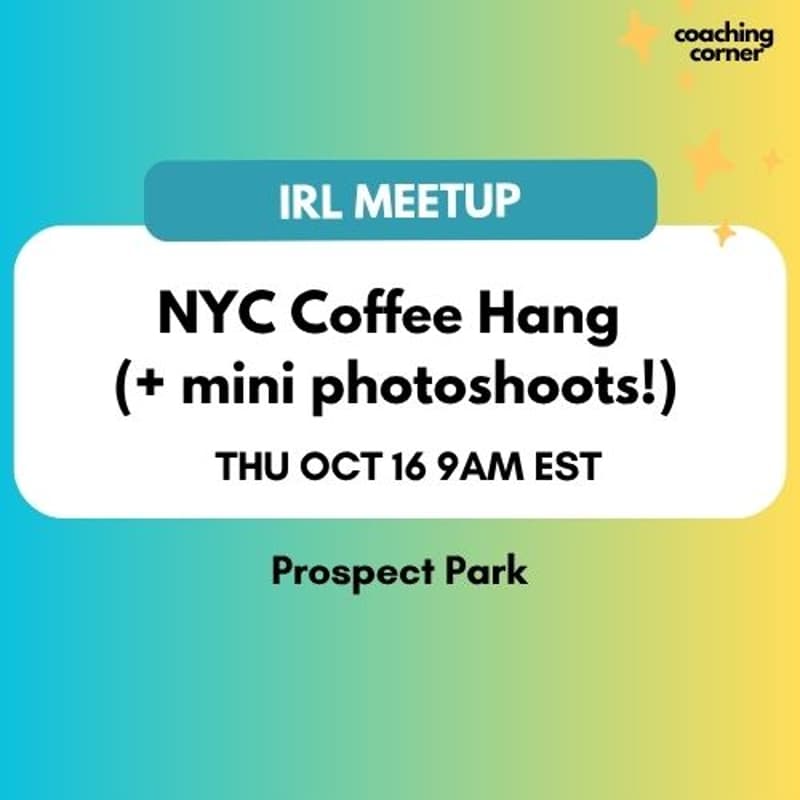 Cover Image for NYC Coffee Hang + Mini Photoshoots