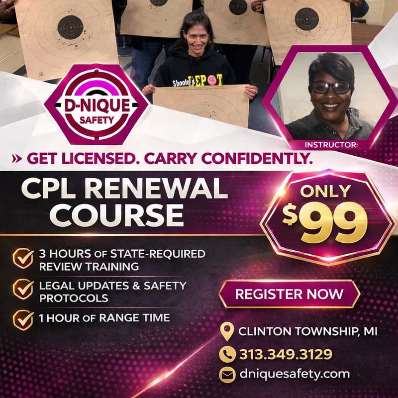 Cover Image for Concealed Carry Renewal- Macomb County