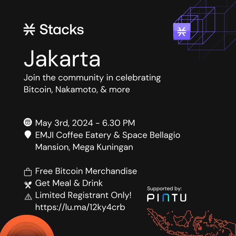 Cover Image for Building on Bitcoin: Jakarta Nakamoto Meetup