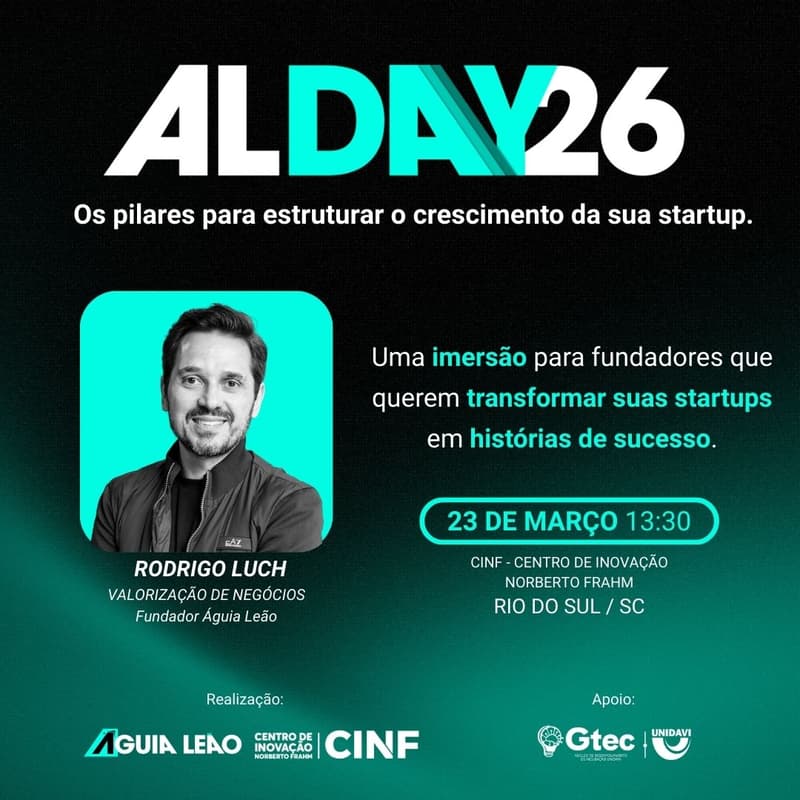 Cover Image for AL Day 2026- Os pilares para estruturar o crescimento da sua startup