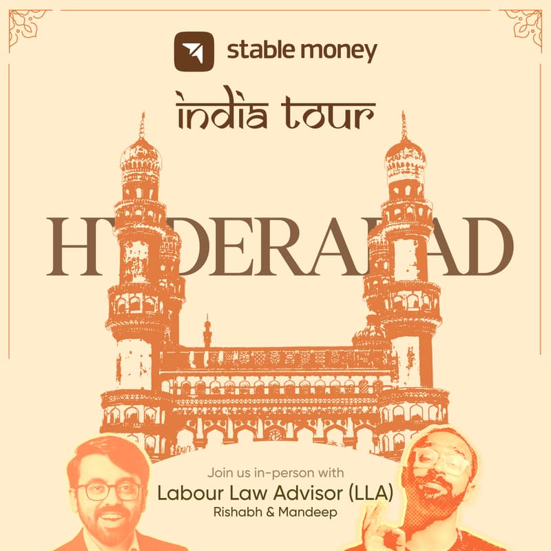 Cover Image for Stable Money India Tour ft. LLA | Hyderabad Edition
