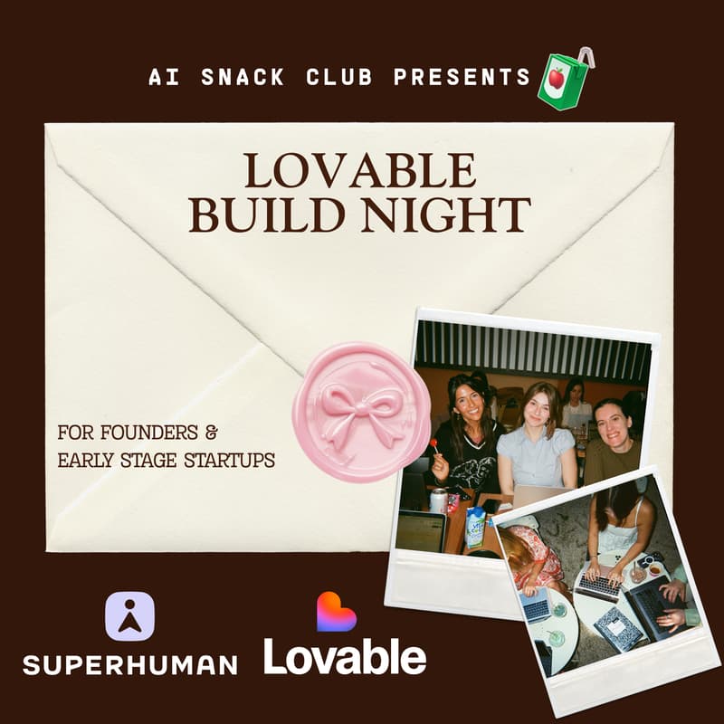 Cover Image for Lovable Build Night for Female Founders & Early Stage Startups