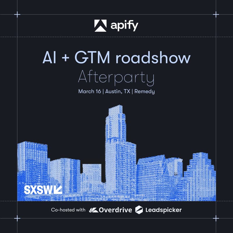 Cover Image for Apify AI + GTM roadshow - Aferparty