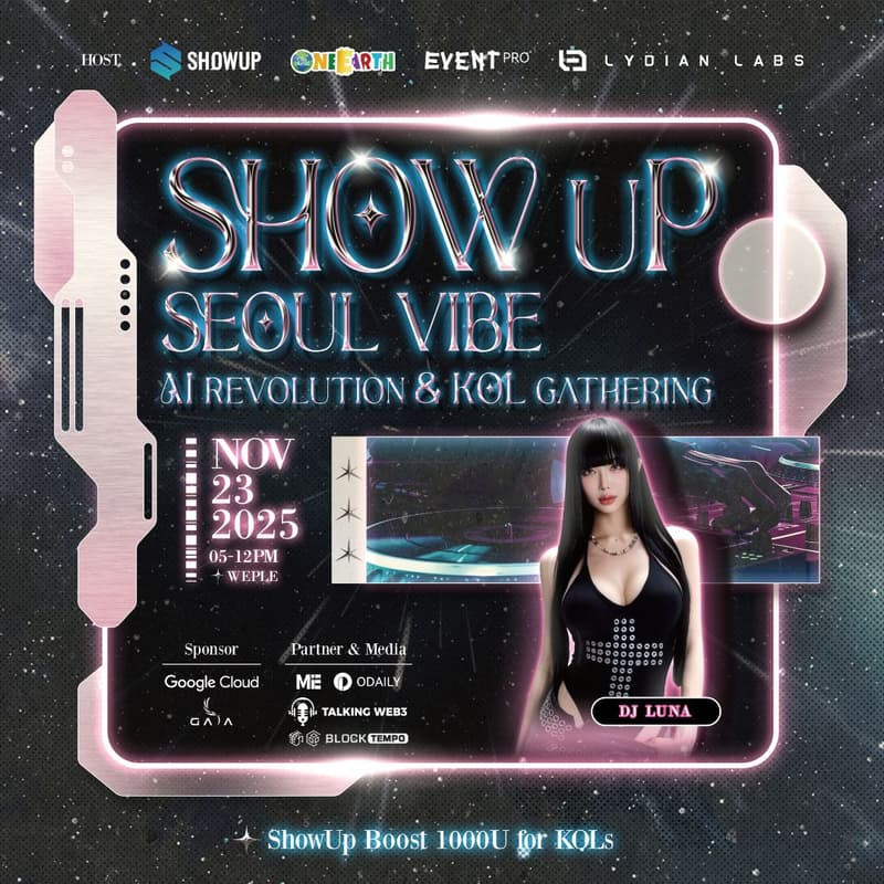 Cover Image for ShowUp Seoul Vibe -  AI Revolution & KOL Gathering