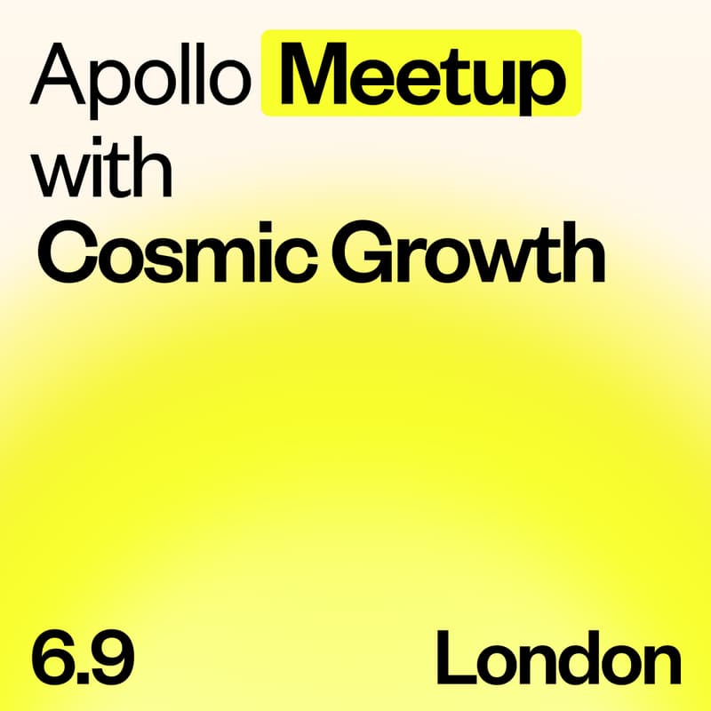 Cover Image for London Meetup with Cosmic Growth