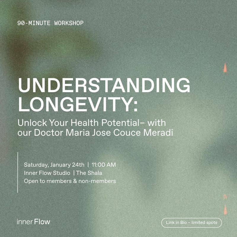 Cover Image for Understanding Longevity: Unlock Your Health Potential– with our Doctor Maria Jose Couce