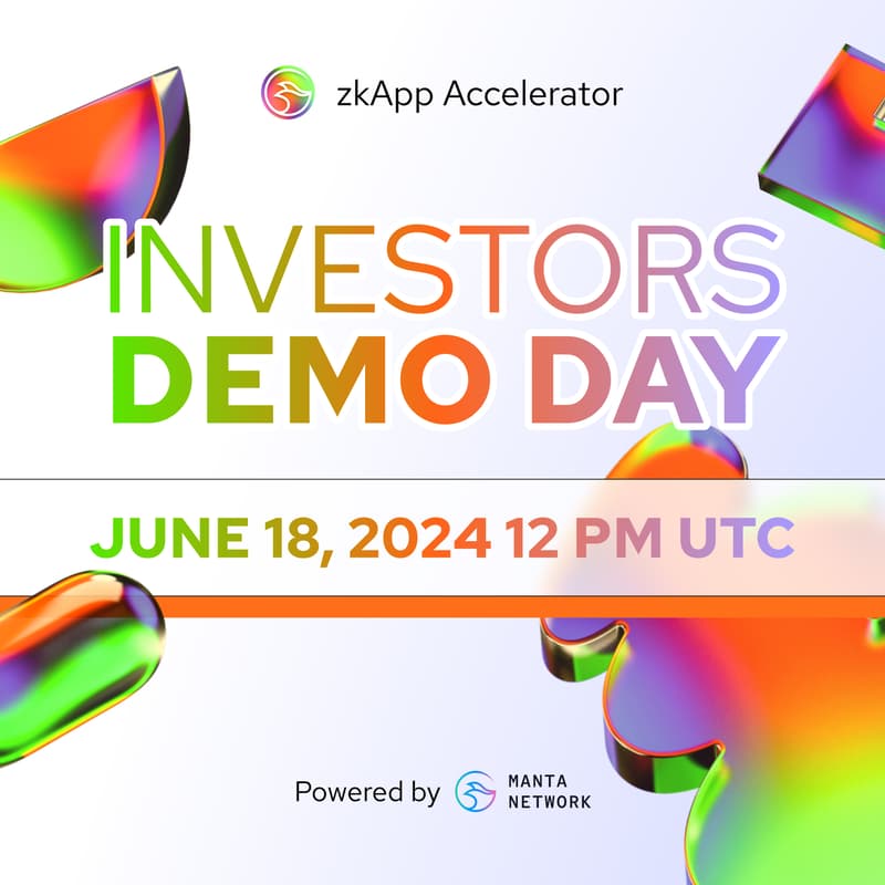 Cover Image for Manta Network zk Accelerator Program: Demo Day