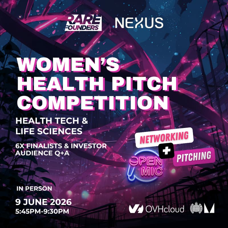 Cover Image for Women's Health Pitch Competition + Open Mic Pitching & Networking