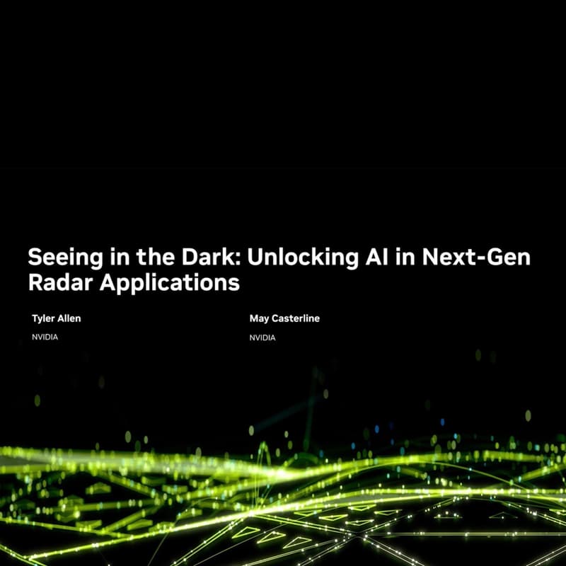 Cover Image for Seeing in the Dark: Unlocking AI in Next-Gen Radar Applications