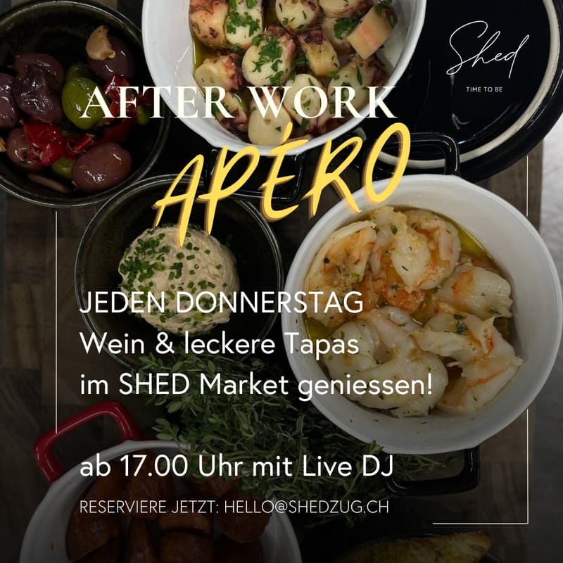 Cover Image for Afterwork mit Live-DJ im SHED Market