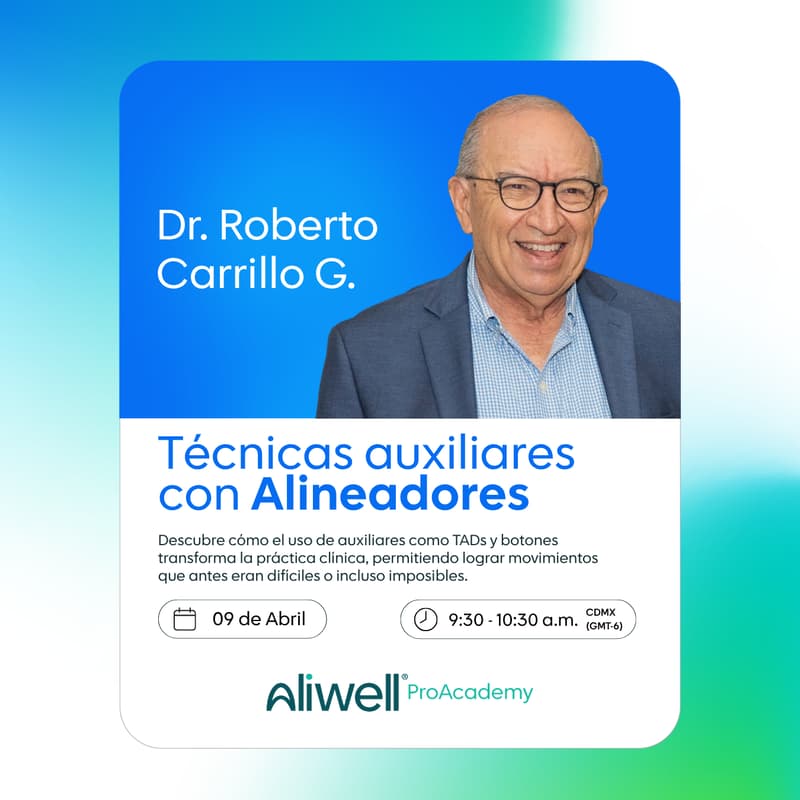 Aliwell Pro Academy: Técnicas Auxiliares con alineadores · Zoom · Luma