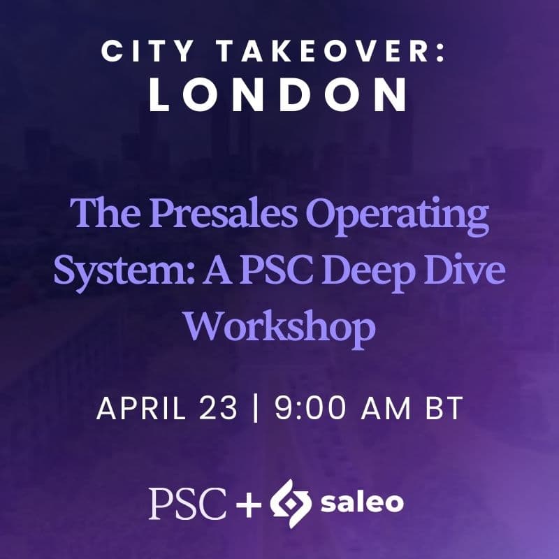 Cover Image for The Presales Operating System: A PSC Deep Dive Workshop