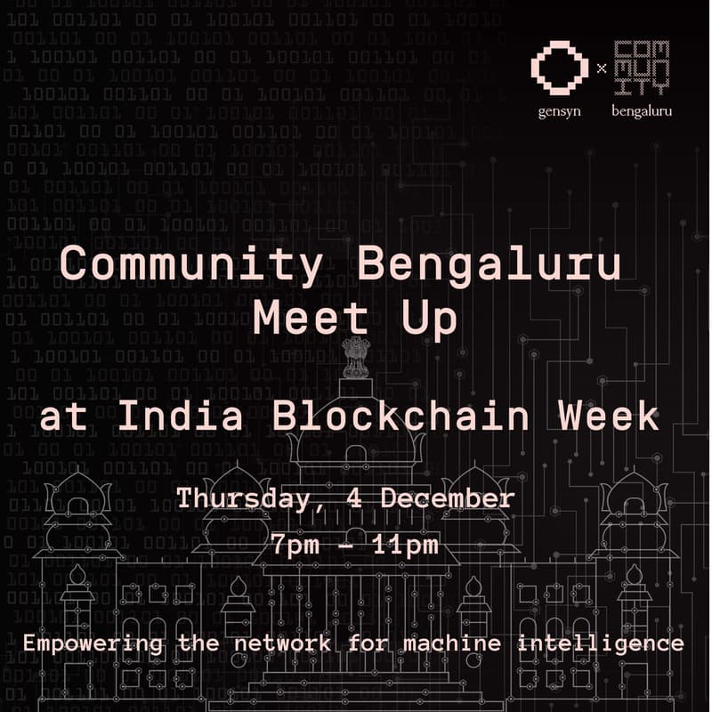 Cover Image for Community Bengaluru Meet Up - Gensyn