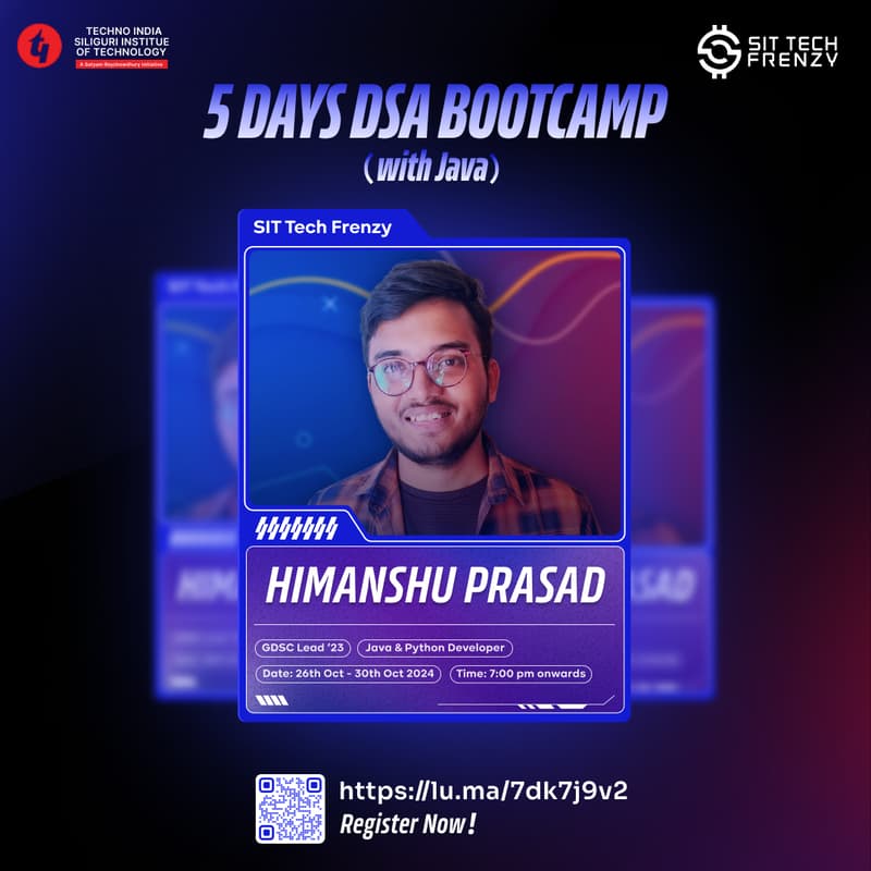 Cover Image for 5 Days Bootcamp on DSA (java) with Himanshu Prasad