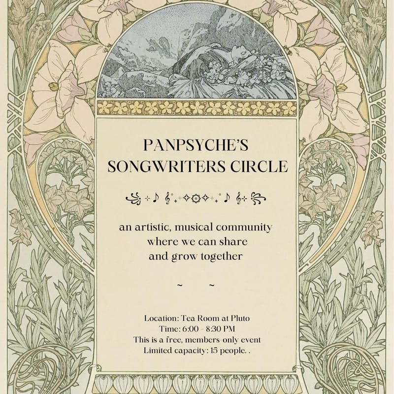 Cover Image for Panpsyche's Circle: For Songwriters, Poets & Auditory Creatives