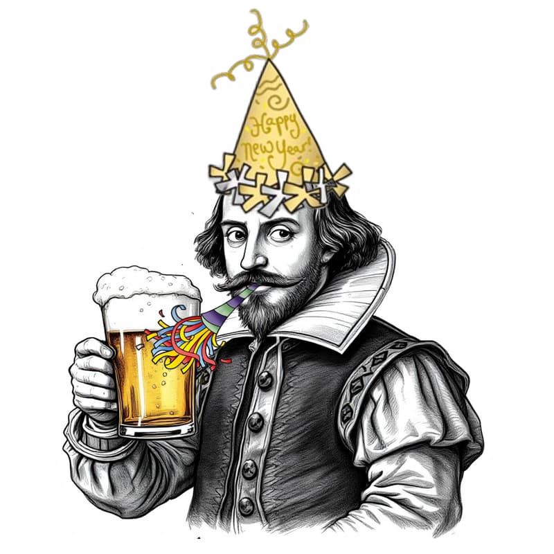 Cover Image for Cheers to the New Year Bard & Brew with Austin Shakespeare