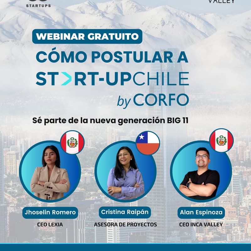 Cover Image for POSTULA EN STARTUP CHILE by CORFO