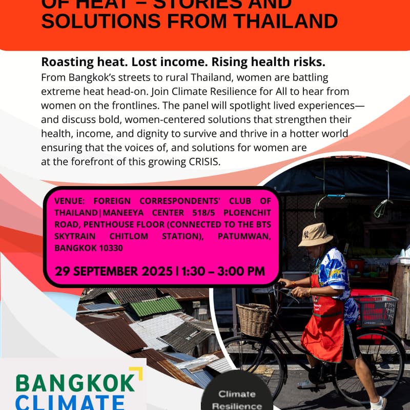 Cover Image for Women on the Frontlines of Heat – Stories and Solutions from Thailand