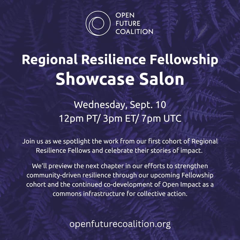 Cover Image for Regional Resilience Fellowship Showcase Salon