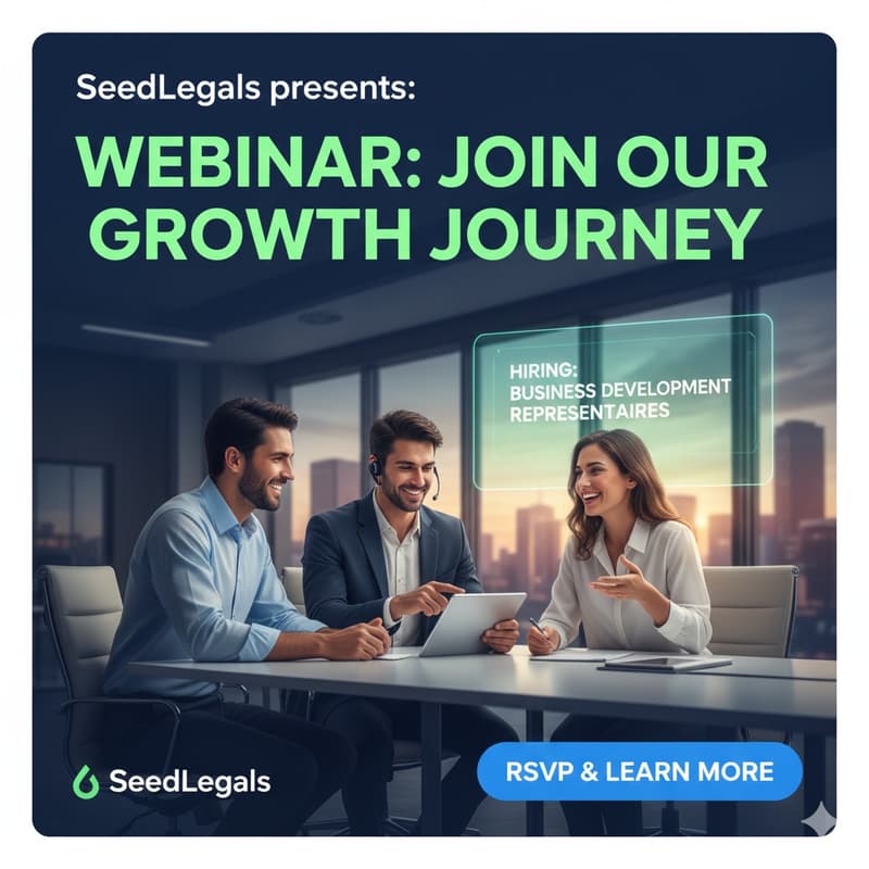 Cover Image for SeedLegals Business Development Representative Webinar