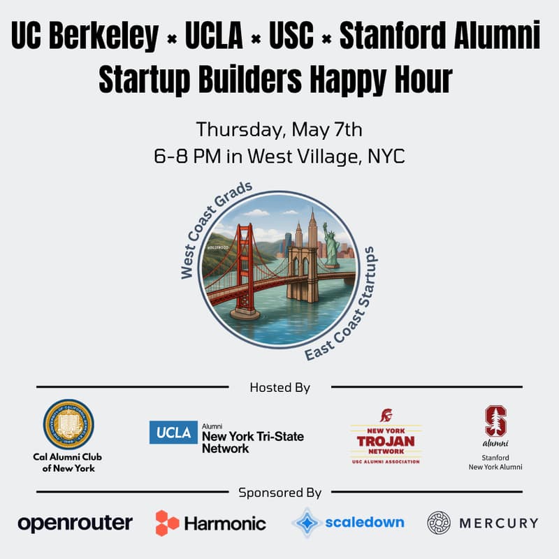 Cover Image for UC Berkeley × UCLA × USC × Stanford Startup Builders Happy Hour