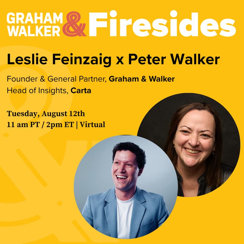 Cover Image for Fireside Chat: Leslie Feinzaig x Peter Walker