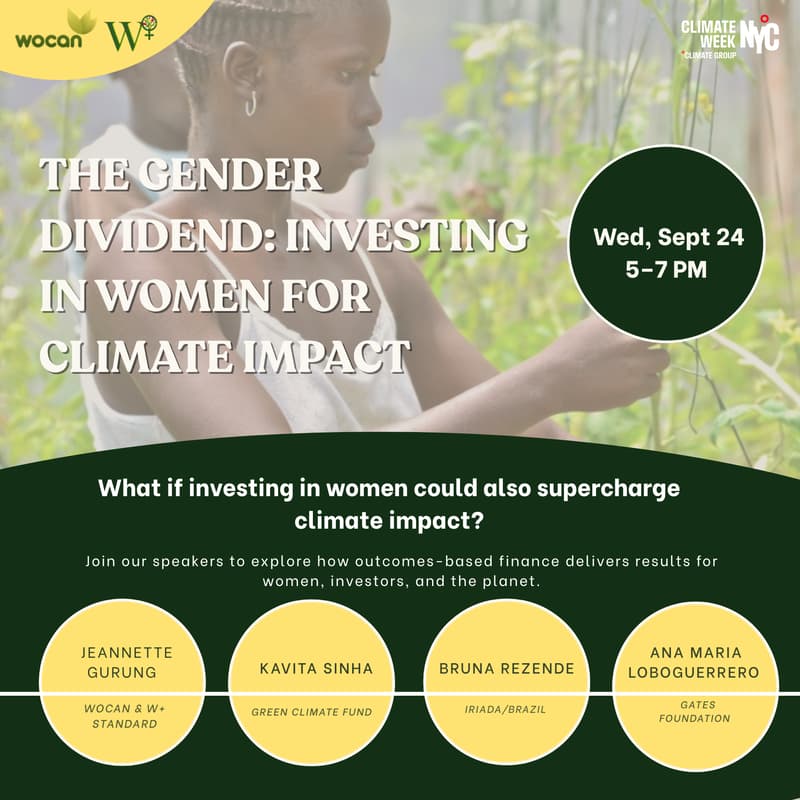 Imagem de capa para The Gender Dividend: Investing in Women for Climate Impact