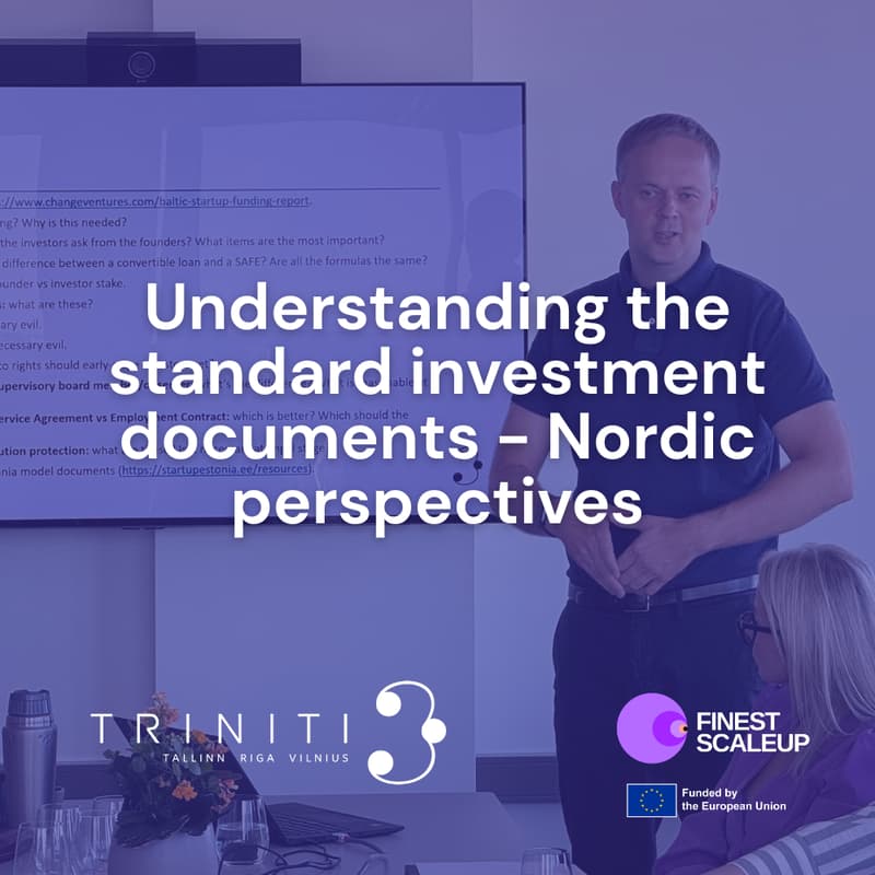 Cover Image for Understanding standard investment documents -  Nordic perspectives
