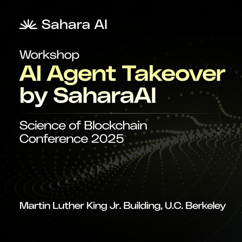 Cover Image for AI Agent Takeover by Sahara AI - SBC2025 Workshop