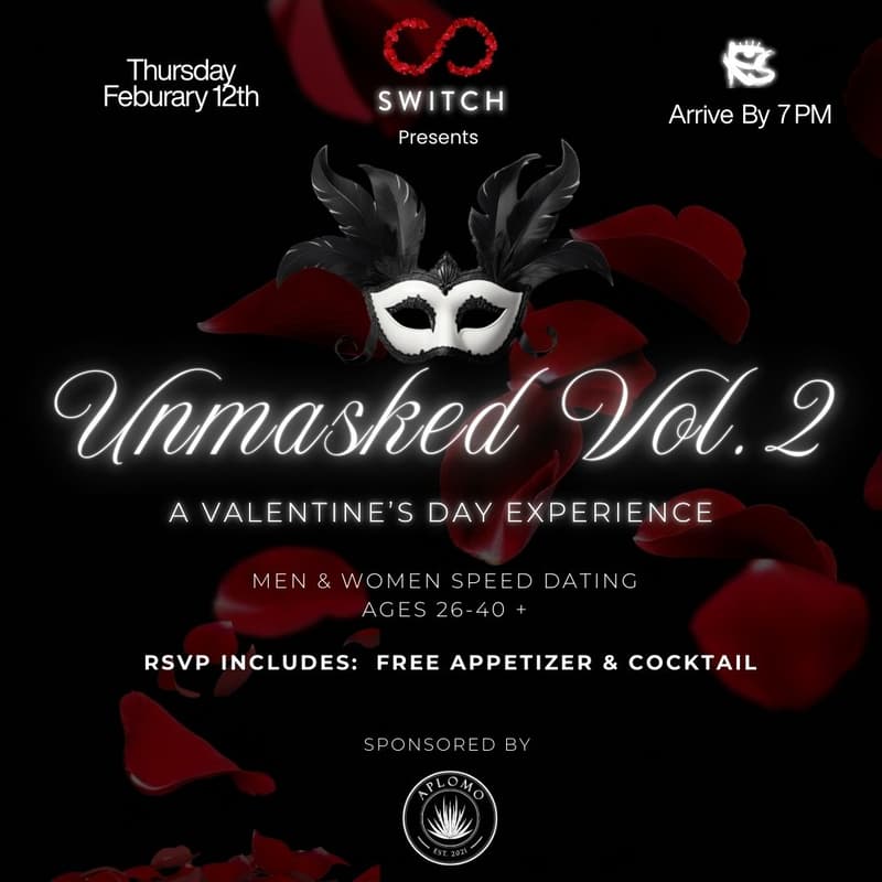 Cover Image for Unmasked Vol 2. - Men & Women Speed Dating Event @ Rock Steady