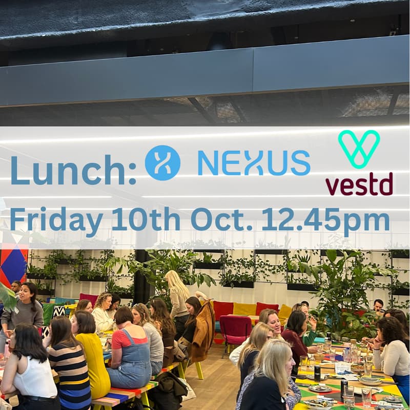 Cover Image for Lunch: Female Founders + Health Innovators. Nexus - Vestd