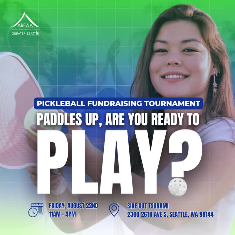Cover Image for AREAA Greater Seattle's 2025 Pickleball Fundraising Tournament