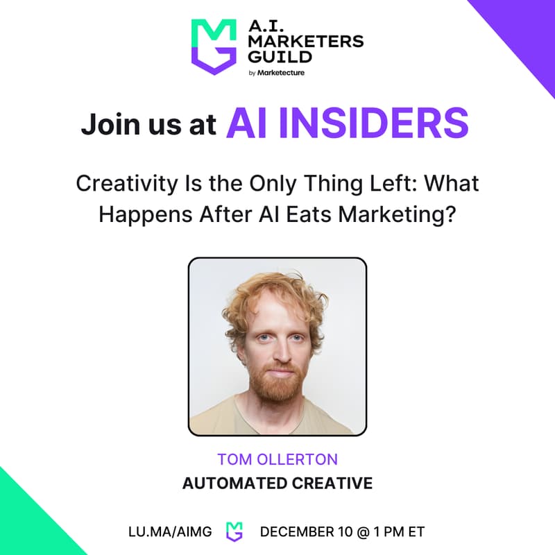Cover Image for AI Insiders with Tom Ollerton, Founder at Automated Creative