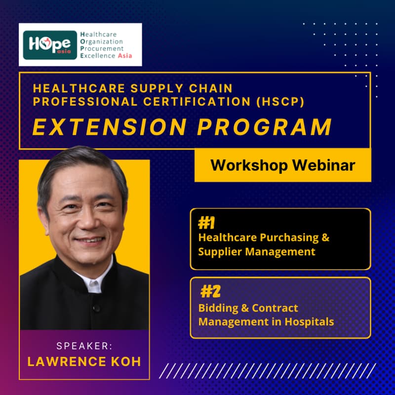 Cover Image for Healthcare supply chain professional Certification (HSCP) Workshop Webinar
