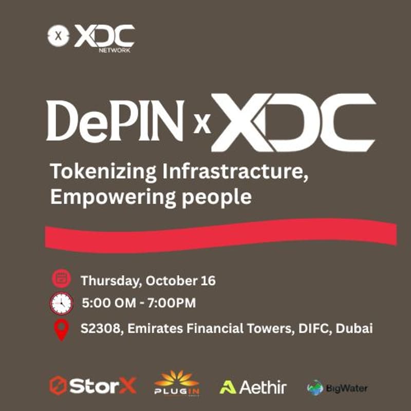 Cover Image for DePIN x XDC: Tokenizing Infrastructure, Empowering People