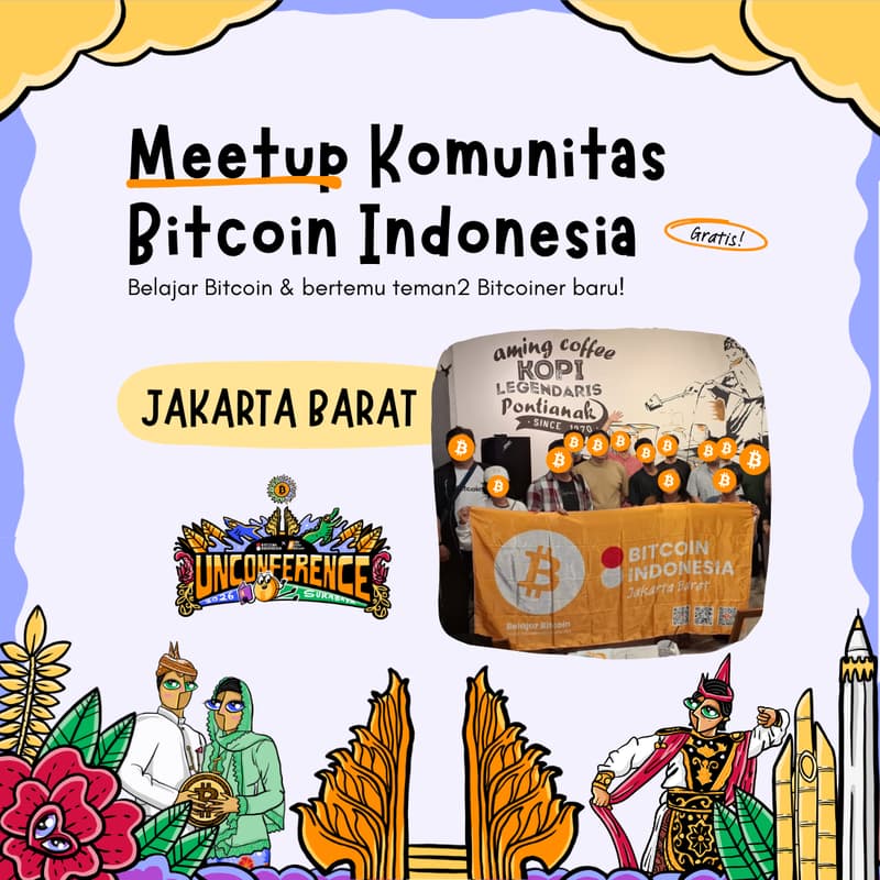 Cover Image for Bitcoin Indonesia Community Meetup Jakarta Barat 02 Agustus 2026