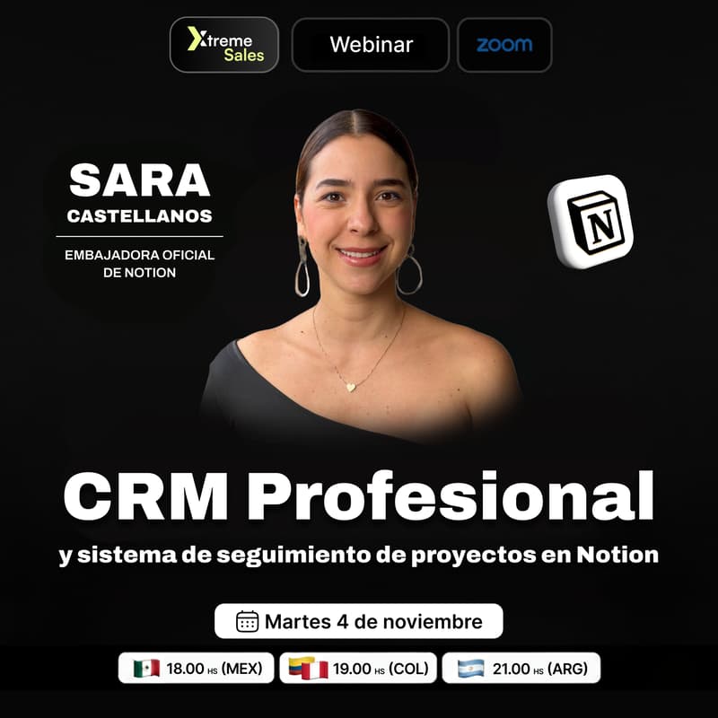 Cover Image for Xtreme Sales | CRM Profesional y Sistemas de Seguimiento de Proyectos en Notion