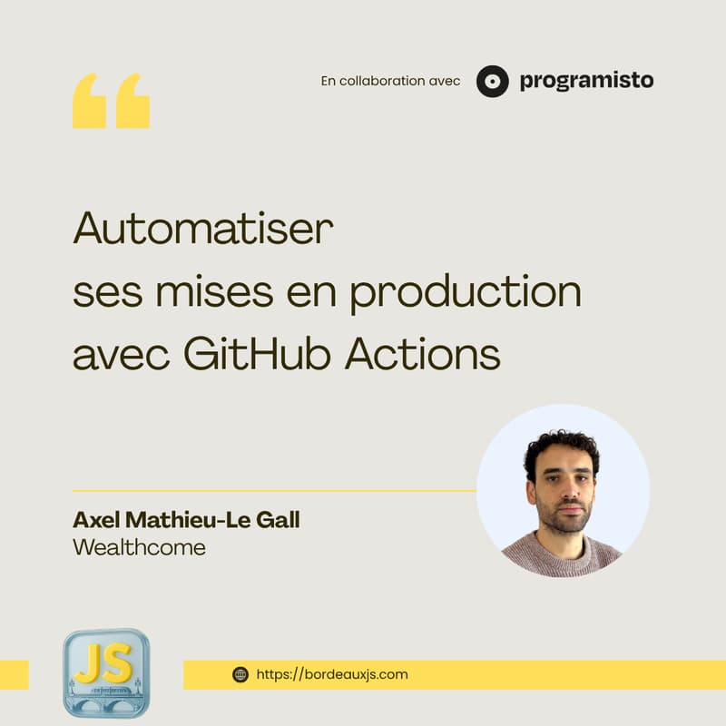 Cover Image for Automatiser ses mises en production avec GitHub Actions